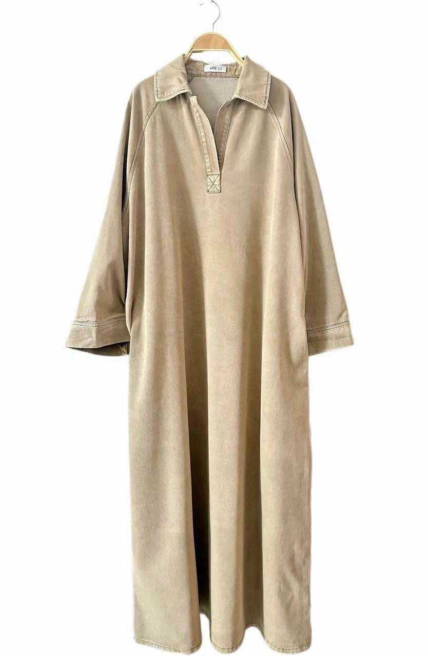 Jeanskleid BEIGE