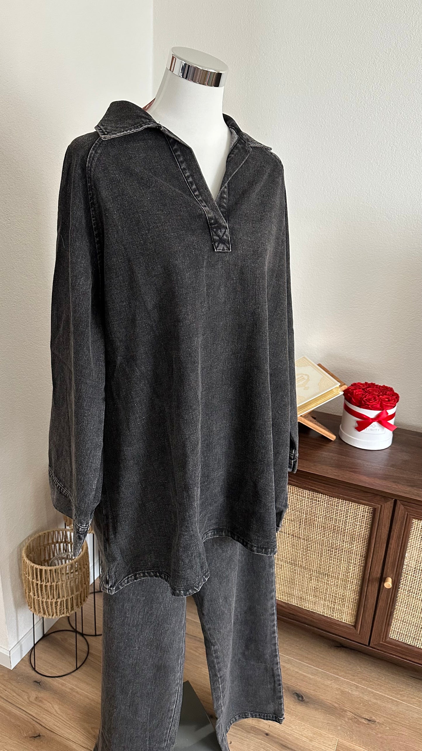 Jeanszweiteiler BLACK
