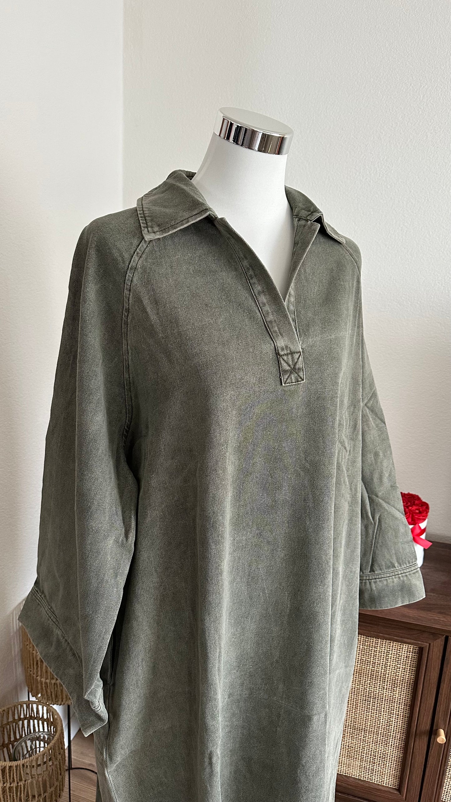 Jeanskleid KHAKI