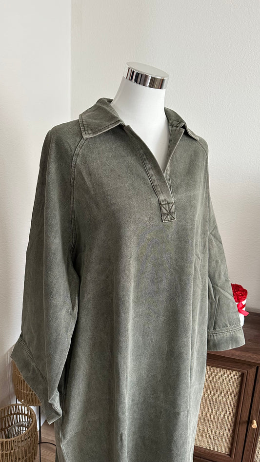 Jeanskleid KHAKI