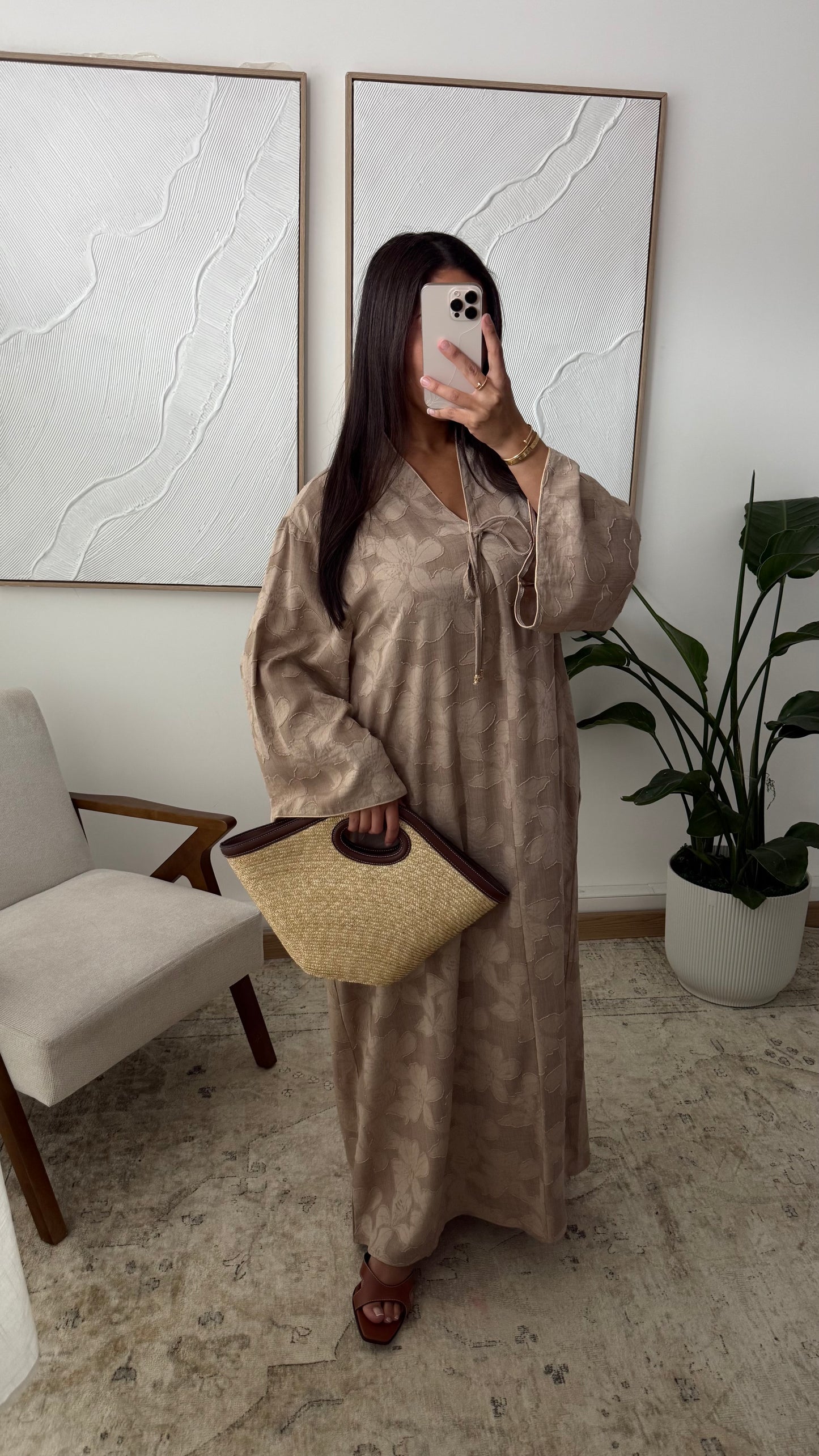 Abaya NIYA TAUPE