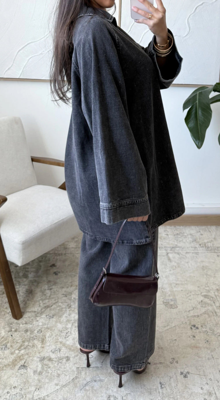 Jeanszweiteiler BLACK