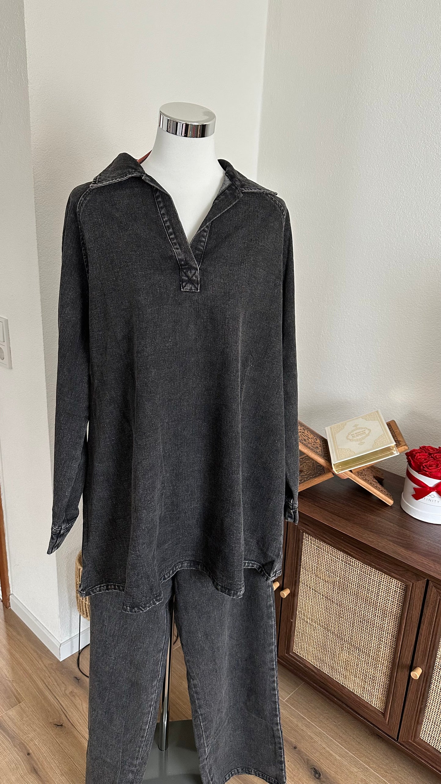 Jeanszweiteiler BLACK