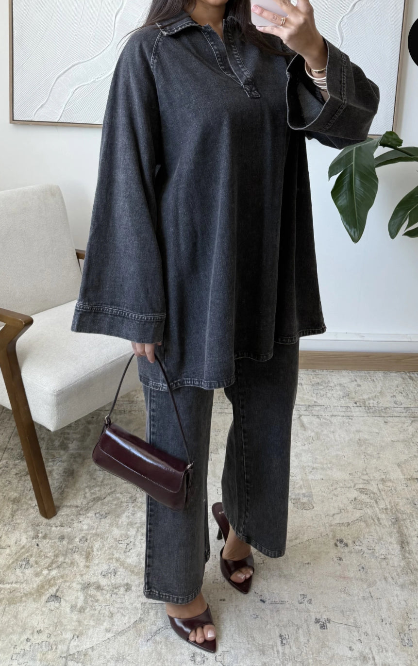 Jeanszweiteiler BLACK