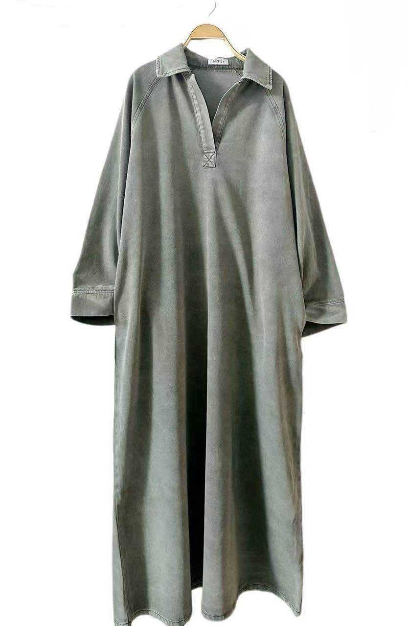 Jeanskleid KHAKI