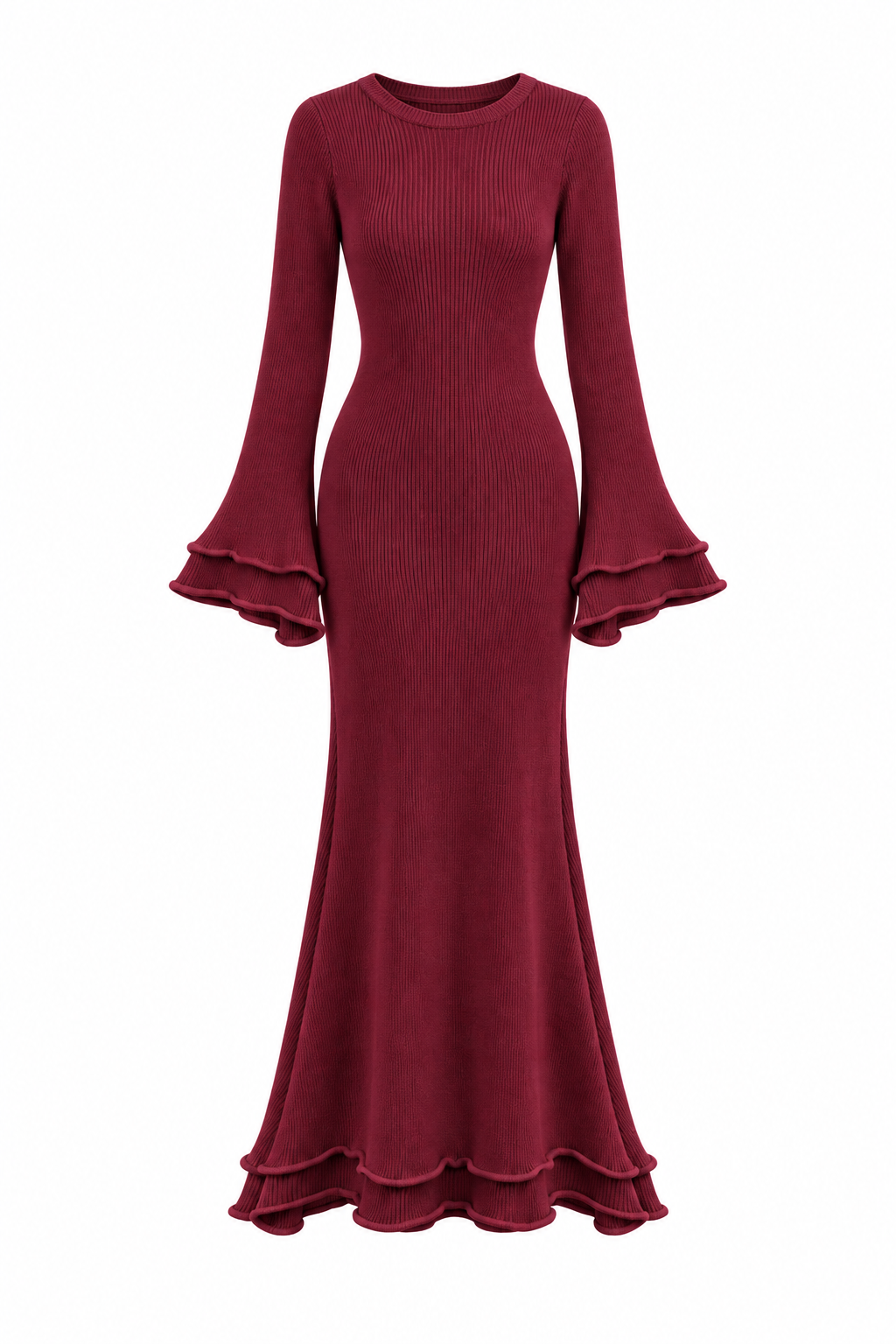 Layla Ruffle Knit Dress