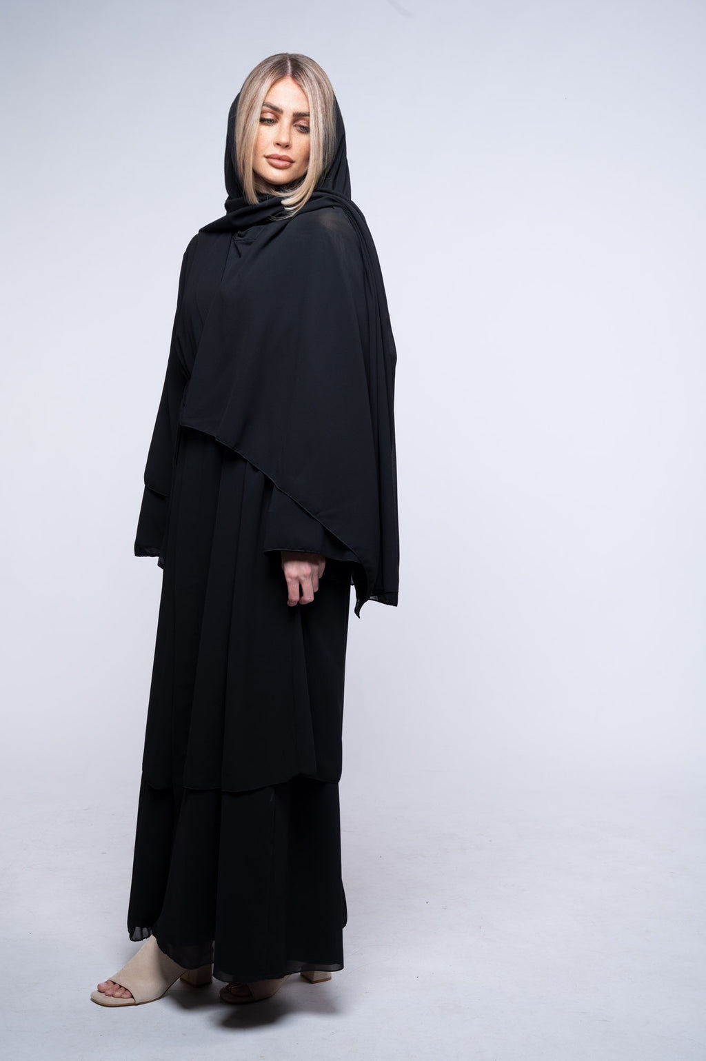 Abaya Damaskus mit Hijab