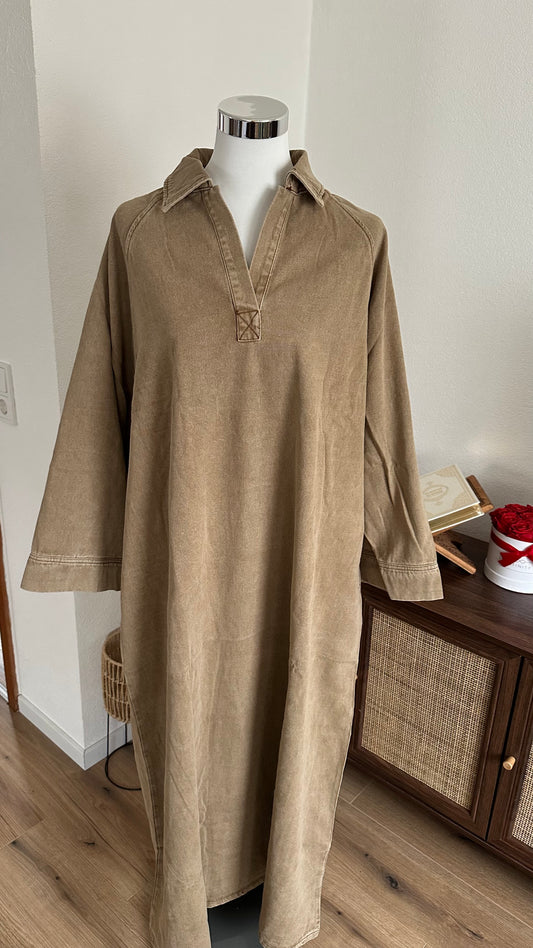 Jeanskleid BEIGE